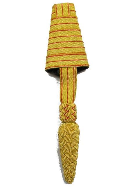 <span>Sword Knot Gold & Red Ribbon with 3 Red Strips</span>